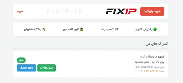 فایل کانفیگ وایرگارد